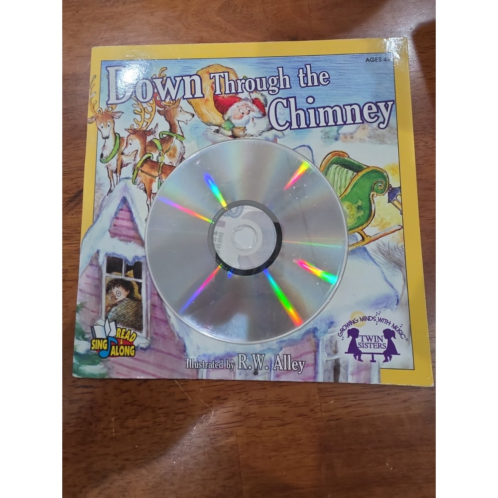 Down Through The Chimney Book With CD. Read And Sing Along. Educational